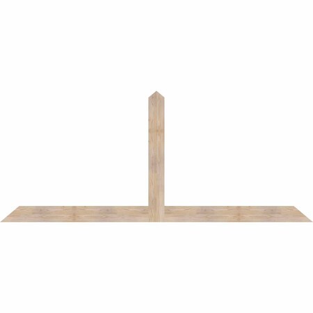 Ekena Millwork Portland Smooth Timber Gable Bracket, Douglas Fir, 108"W x 45"H x 1 1/2"D x 5 1/2"F, 10/12 Pitch GBW108X45X0206POR00SDF